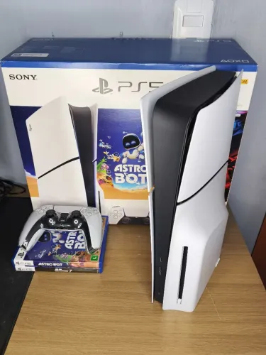 Ps5 Slim Playstation 5 Com leitor e jogos