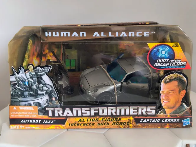 Transformers Human Alliance - Autobot Jazz e Captain Lenoxx lacrado RARO, ROTF,  TLK , AOE