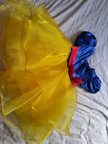 Fantasia Branca de Neve Baby para aniversário de 1 aninho