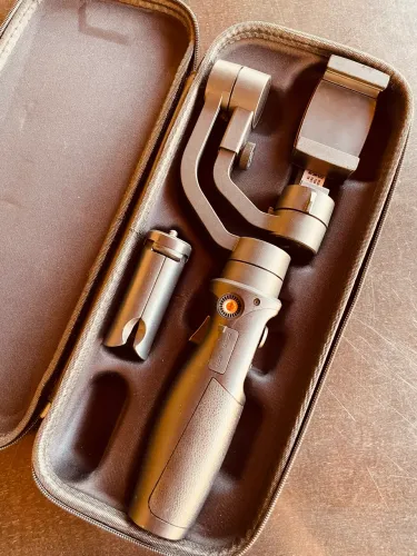 Gimbal Hohem para Smartphone + Estojo + Mini Tripé