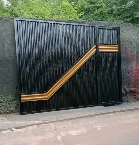 portão de garagem - metalon galvanizado 