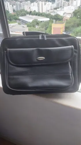 Bolsa Couro Goldship 15" - Excelente estado
