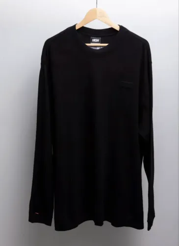 camiseta manga longa high stamp black