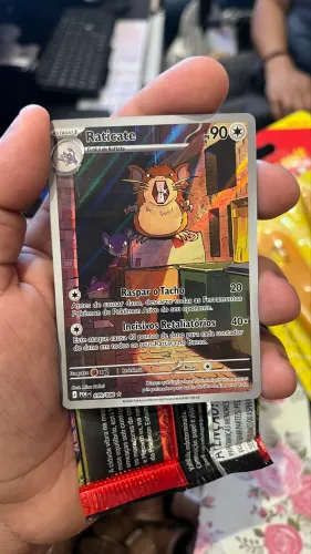 Carta Pokémon Raticate 099/088 Ilustração Rara