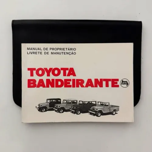 Manual do Proprietário Toyota Bandeirante Original