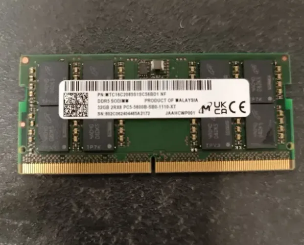 Kit Memória RAM 64GB (2x32GB) DDR5 5600MHZ e 4800MHz - Notebook