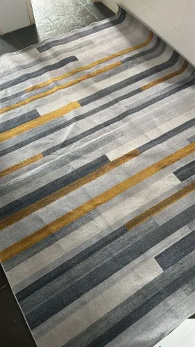 Tapete Azul e Amarelo