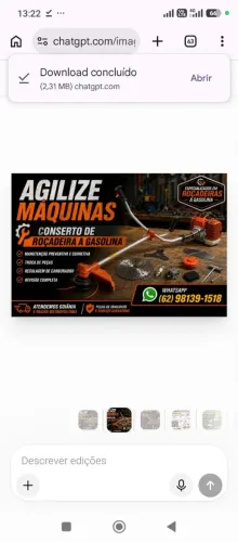 Roçadeira a gasolina conserto