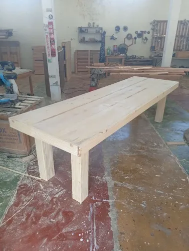 Mesa de 3 metros sem verniz natural 