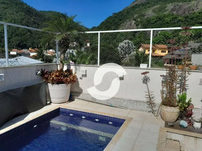 Cobertura com 3 dormitórios à venda, 215 m² por R$ 2.000.000,00 - Itacoatiara - Niterói/RJ