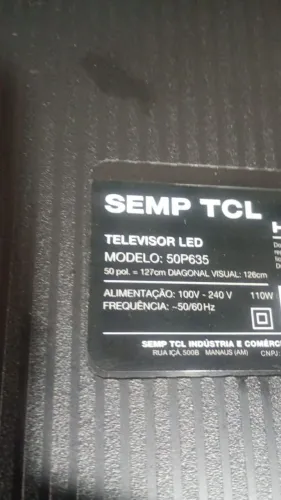 Tv TCL para eletrônica 50P635