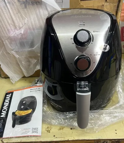 Fritadeira Elétrica Air Fryer Mondial AF-30 Family Inox IV 3,5L 110V