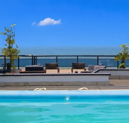 Cobertura com vista para o mar no Balneário