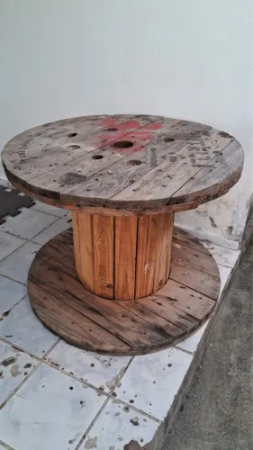 Mesa de rolo de fio bobina 