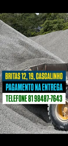 Brita britas 12,19, cascalinho - pague na entrega - Recife e região metropolitana 