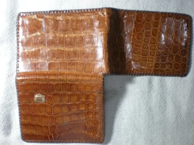 Carteira masculina e cigarreira anos 40