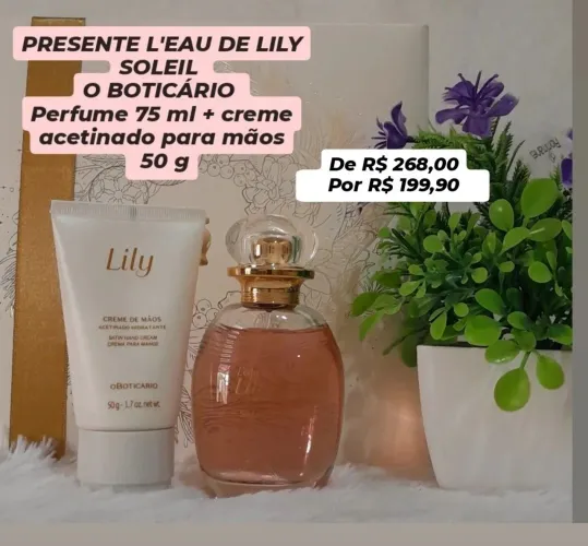 PROMOÇÃO KIT LILY O BOTICÁRIO 