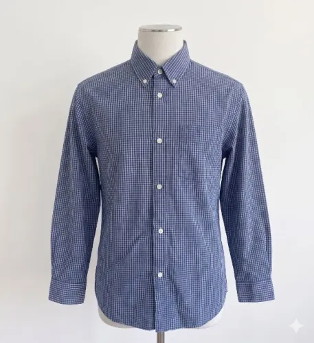 Camisa Social Infantil Manga Longa Xadrez Gap Tamanho XXG