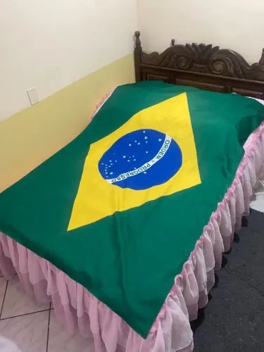  [barato] Bandeira do brasil tecido tam GG dim 134,5 x 195 cm 