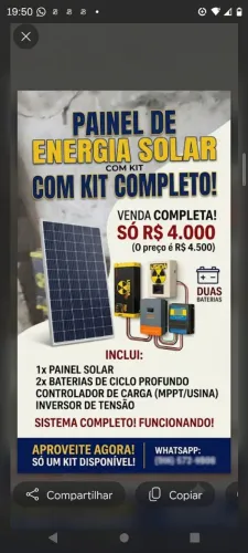 Kit de energia solar