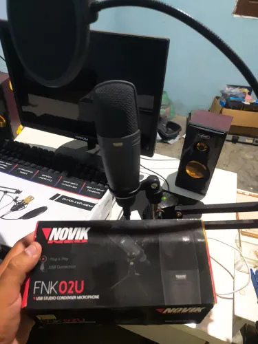 Microfone Condesador Fnk 02U - NOVIK