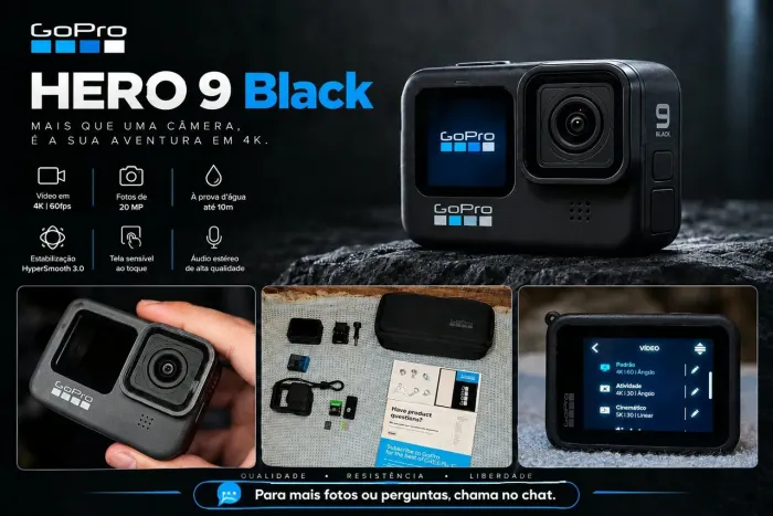 Gopro Hero 9 Black (estado de novo)