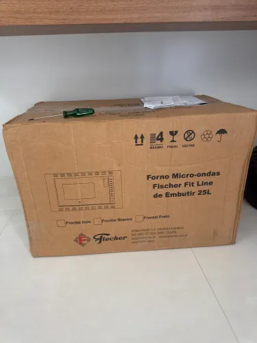 Forno Micro-ondas Fischer Fit Line de Embutir 25L