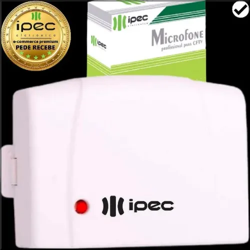 Microfone de alta qualidade para dvr cftv com alcance de 30m Novo
