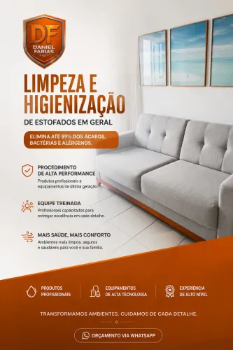 Seu estofado limpo, renovado e cuidado de verdade.