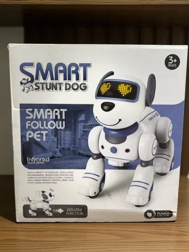 Robô Cachorro Smart Stunt Dog Infantil Controle Remoto Segue Você