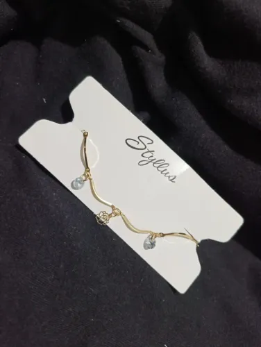 Pulseira Elo Curva Flores VZ Zircônia