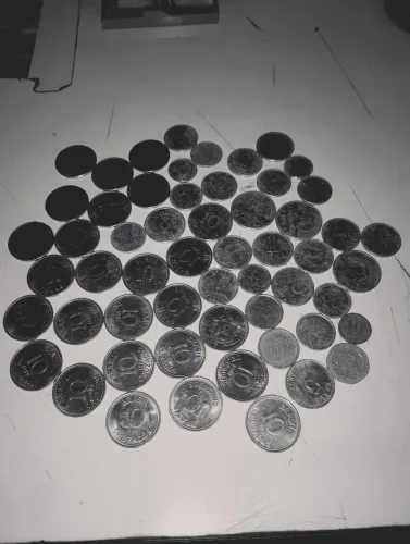 Coleção de moedas antigas