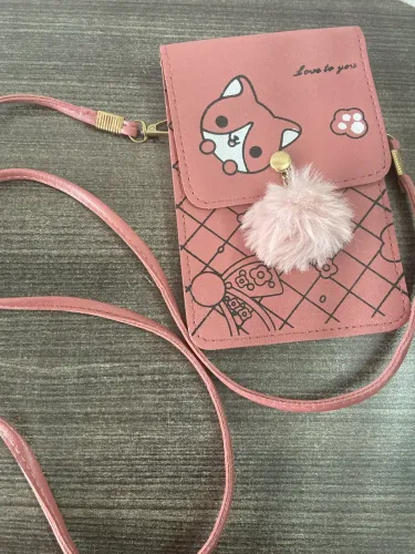 Bolsinha para cel de ombro tela sensível ao toque.