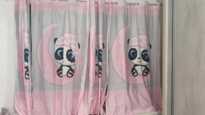 Cortinas infantis urso