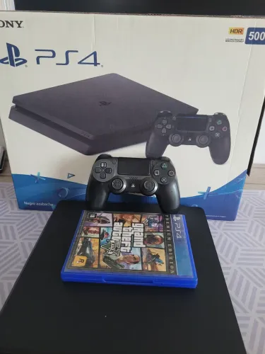 ? PS4 Slim 500GB - Perfeito Estado | Pronto pra Jogar! ?