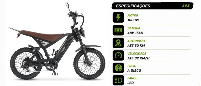 Bile elétrica GT20 Pro 1000W