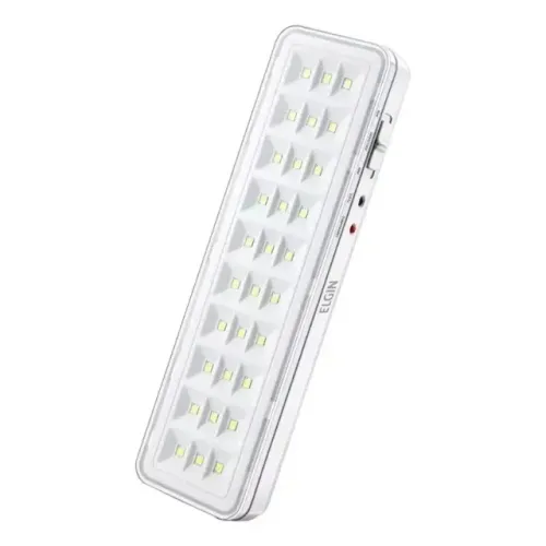 Luminária de Emergência Elgin 30 LEDs 2W Bateria de Lítio