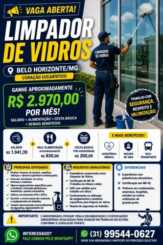 Vaga para limpador de vidro (Coreu)