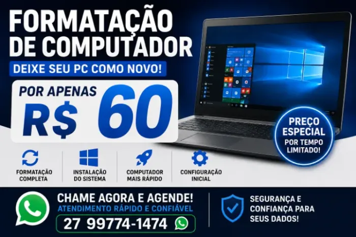 Formatação computadores