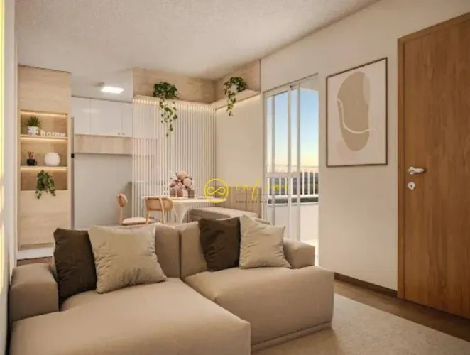 Apartamento Lançamento com 2 Quartos à venda, 50 m² por R$ 270.990 - Condomínio Campos Dou