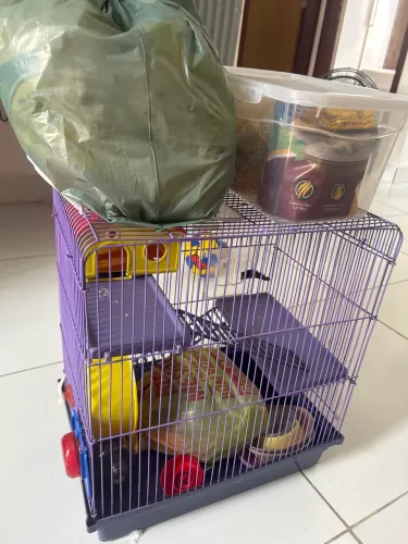 Gaiola de hamster- Ração - forro