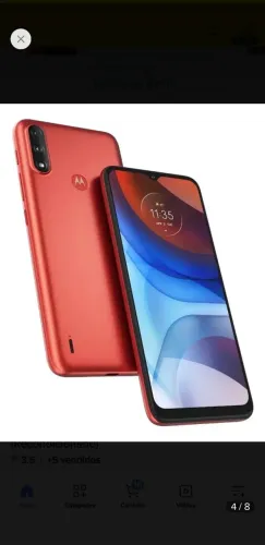 CELULAR MOTO E7 POWER VERMELHO 