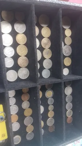 Coleção de moedas antigas