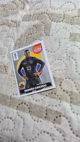 Extra Sticker Prata Moisés Caicedo Panini Rara 2026