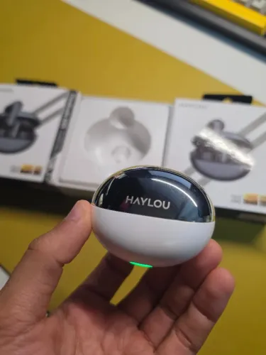 Fone Haylou N55 Flowbud (Branco) / Bluetooth 6.0 Anc 54db Ldac Hi-res
