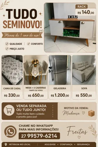 Móveis seminovos