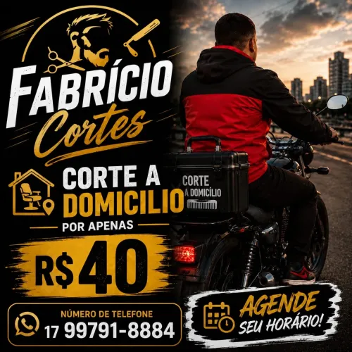 corto cabelo a domicílio  por 40 reias 