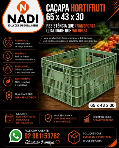 caçapa Hortifruti 65x43x30