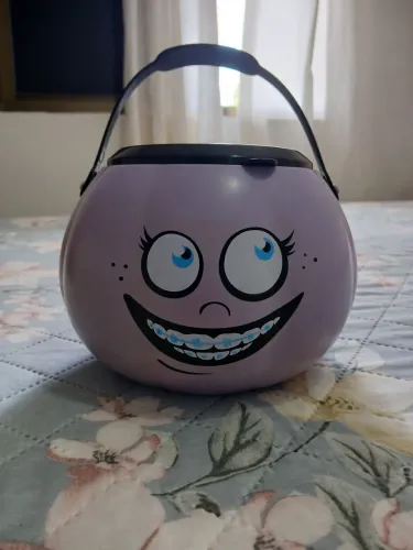 BALDE VAZIO DE HALLOWEEN COR LILÁS