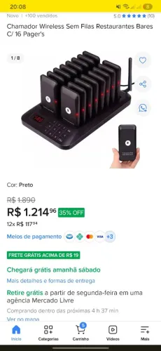 ? Pager eletrônico para lanchonete e restaurante | Evite filas no atendimento!!!